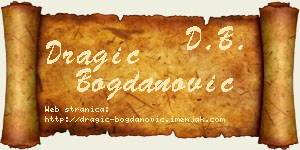 Dragić Bogdanović vizit kartica